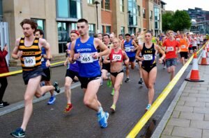 Calli Thackery GB Marathon runner at Quayside 5k